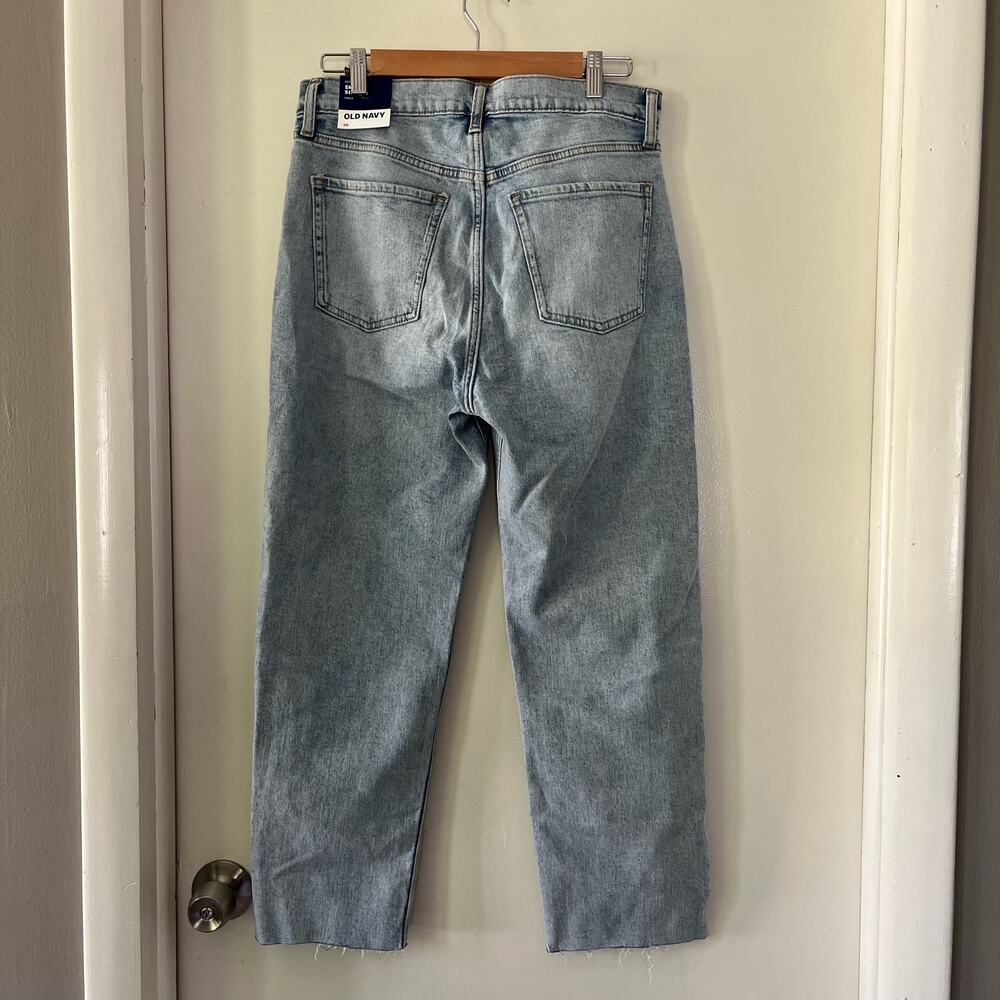 Old Navy Ski High Straight Women's Size 10 Extra High Rise Button Fly Jeans - Picture 4 of 4